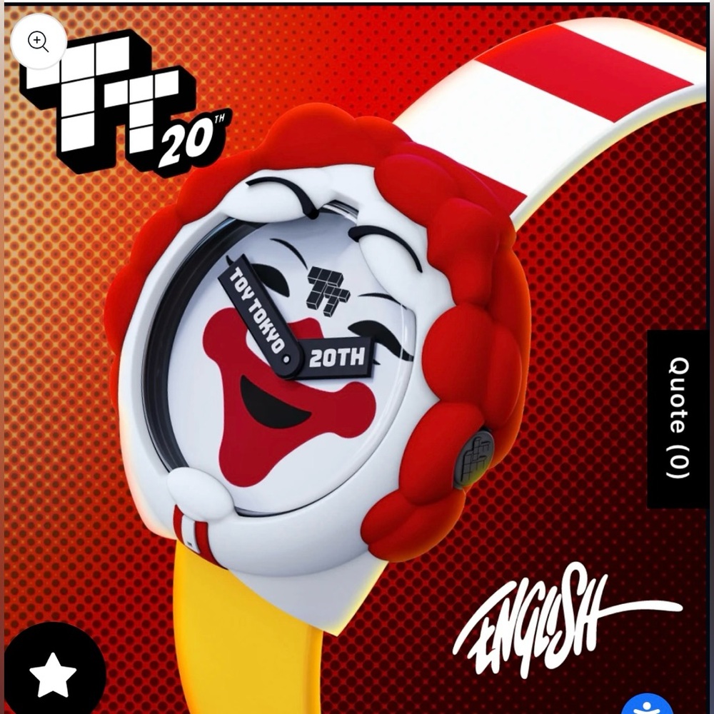 Toy Tokyo 20th Anniversary Watch Ron English's x Swarovski "MC Supersized" Watch